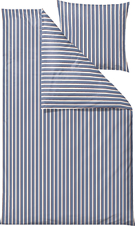 Gultas veļa Sentimental Stripe ar spilvendrānu 60 x 63 cm debesu zila 140 x 200 cm