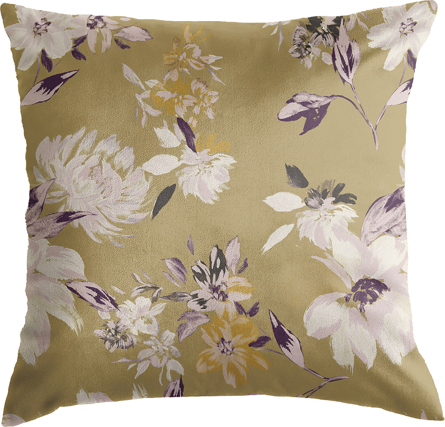 History Bloom Decorative cushion 50 x 50 cm golden