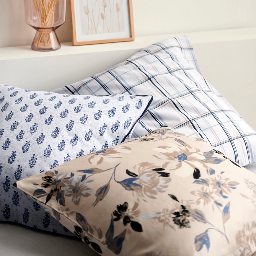 History Bloom Posteljina 135 x 200 cm bež s jastučnicom 80 x 80 cm