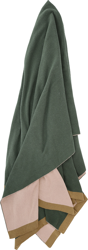 Impression Plaid 130 x 170 cm, marron-beige