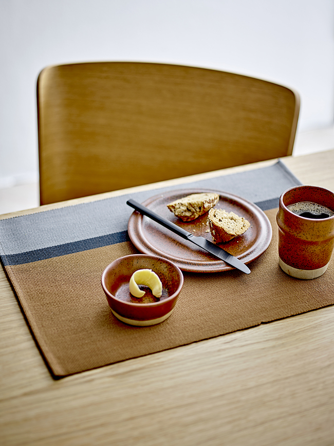 Impression Set de Table 33 x 48 cm, gris-brun