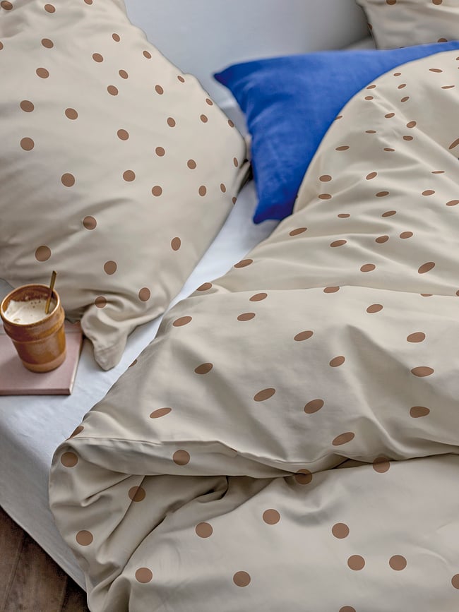 Juego de Funda Nórdica Solaris, 140 x 200 cm, color topo, con funda de almohada 60 x 63 cm, cierre de cremallera, Set de 2 piezas