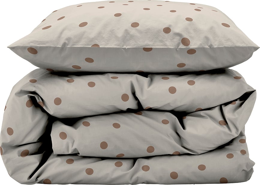 Juego de Funda Nórdica Solaris, 140 x 200 cm, color topo, con funda de almohada 60 x 63 cm, cierre de cremallera, Set de 2 piezas