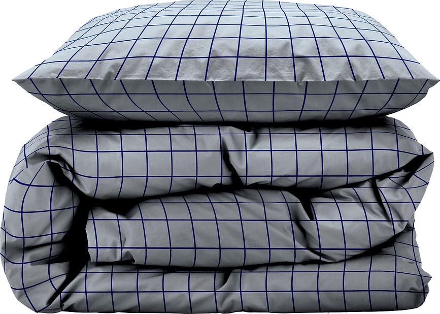 Funda Nórdica Vista, 140 x 220 cm, azul claro, con funda de almohada 60 x 63 cm