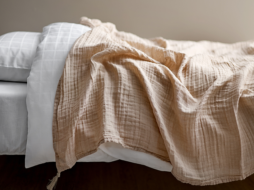 Funda Nórdica Clear, 155 x 220 cm, blanca, con funda de almohada 80 x 80 cm