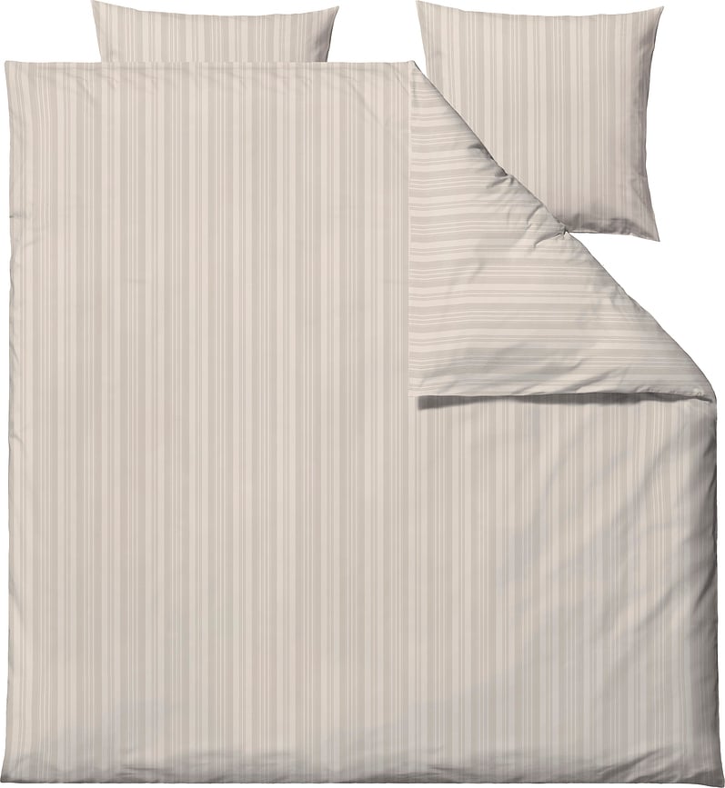 Juego de Funda Nórdica Noble, 200 x 220 cm, beige, con 2 fundas de almohada 60 x 63 cm