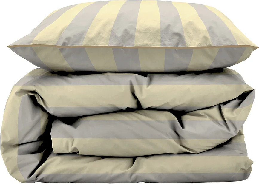Lenjerie de pat Ray Linen 200 x 220 cm galbenă cu 2 fețe de pernă 60 x 63 cm