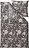 Lenzuola Garden Bloom 135 x 200 cm grigie scure con federa per cuscino 80 x 80 cm