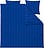 Lenzuola Noble 200 x 220 cm celesti con 2 federe per cuscini 60 x 63 cm