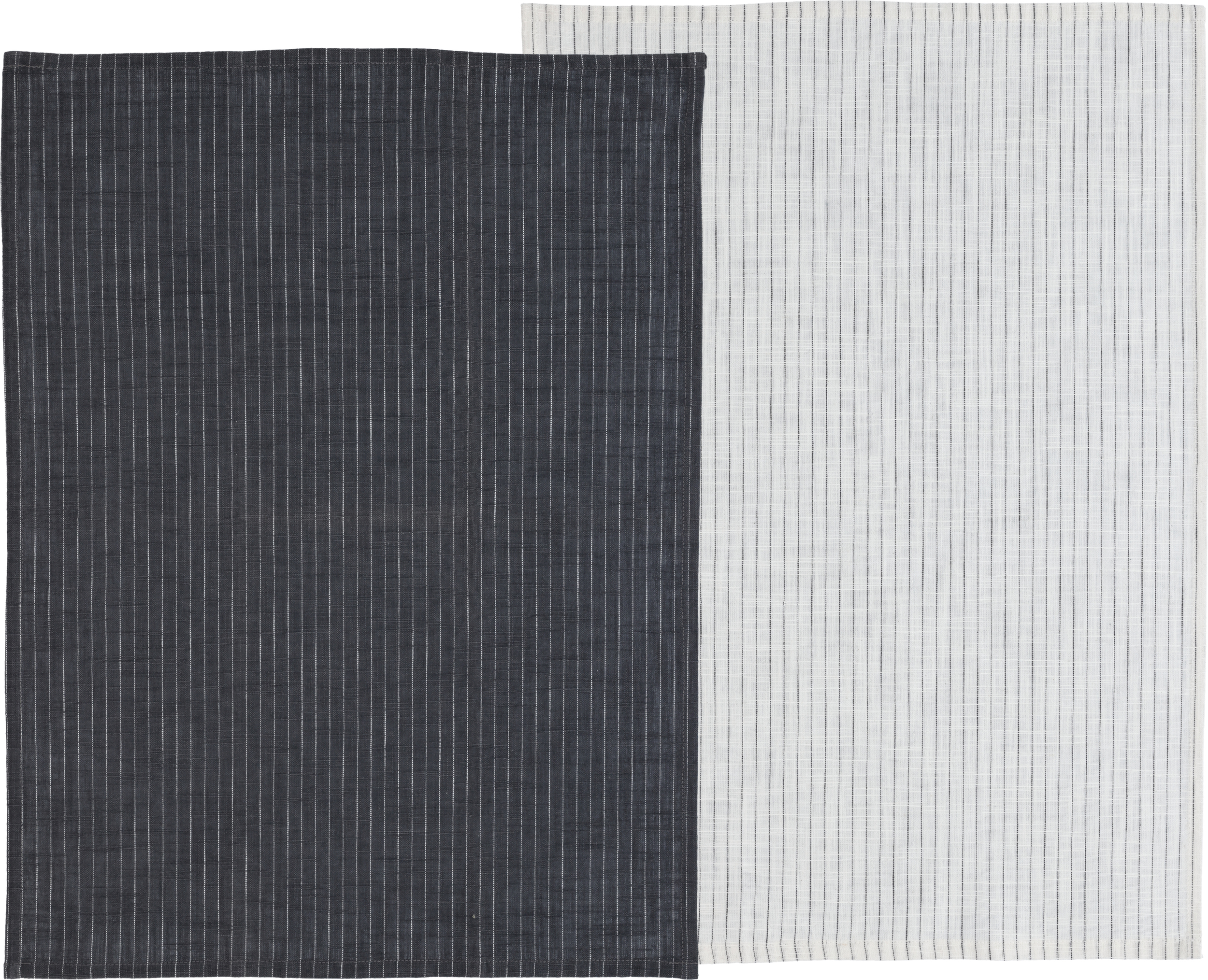 Line Küchentücher 50 x 70 cm grau und weiß 2 St.