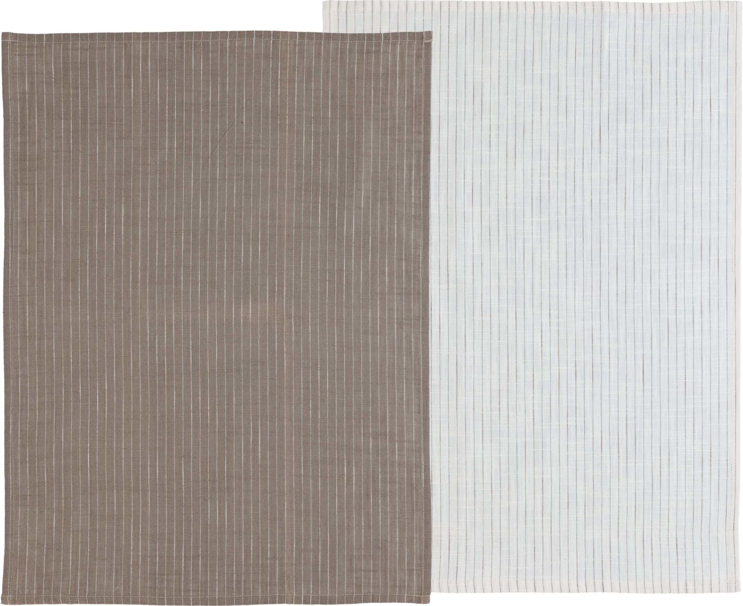 Line Küchentücher 50 x 70 cm taupe-weiß 2 St.