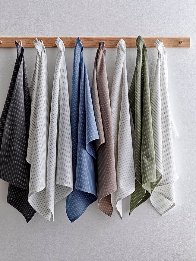 Line Kuhinjske Krpe 50 x 70 cm maslinasta bijela 2 kom.