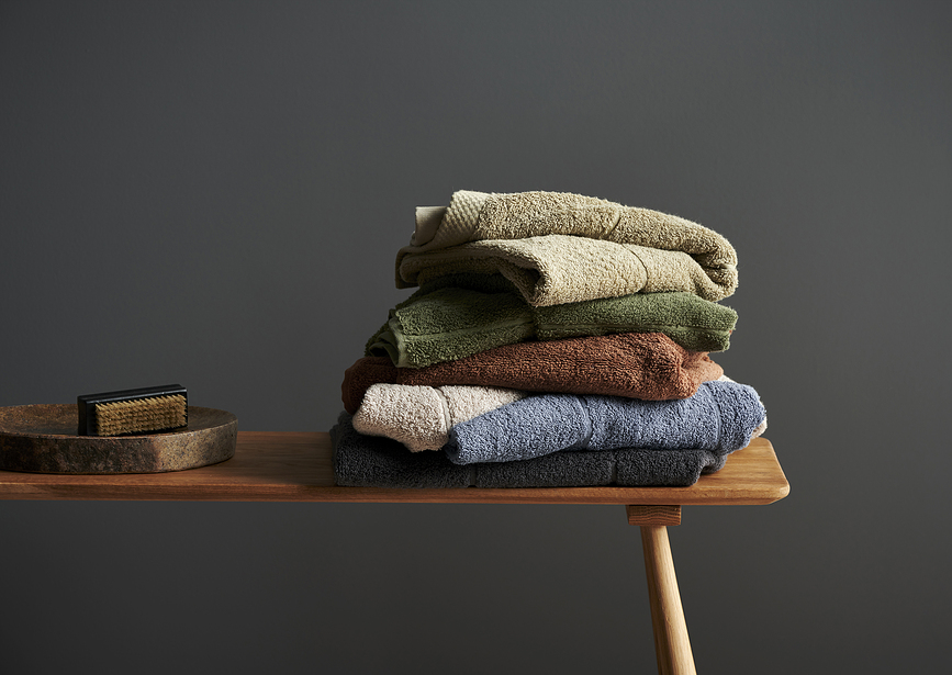 Line Serviette, 50 x 100 cm, vert eucalyptus