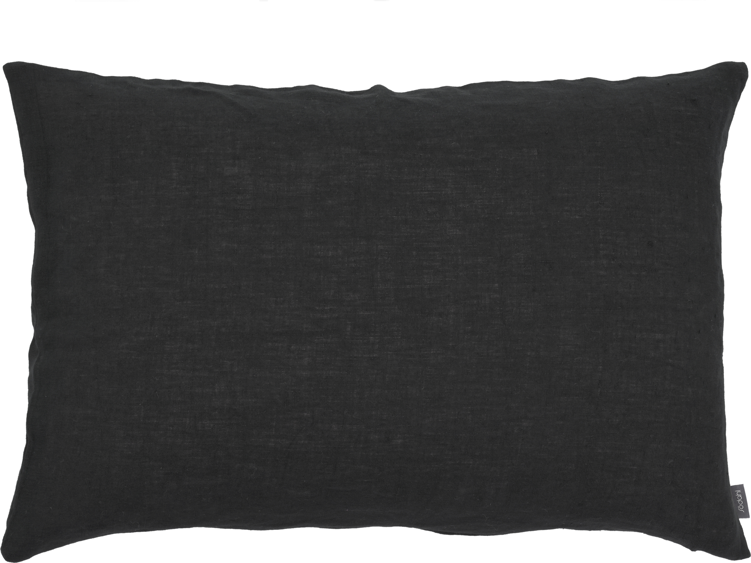 Linen Dekoratives Kissen 40 x 60 cm schwarz