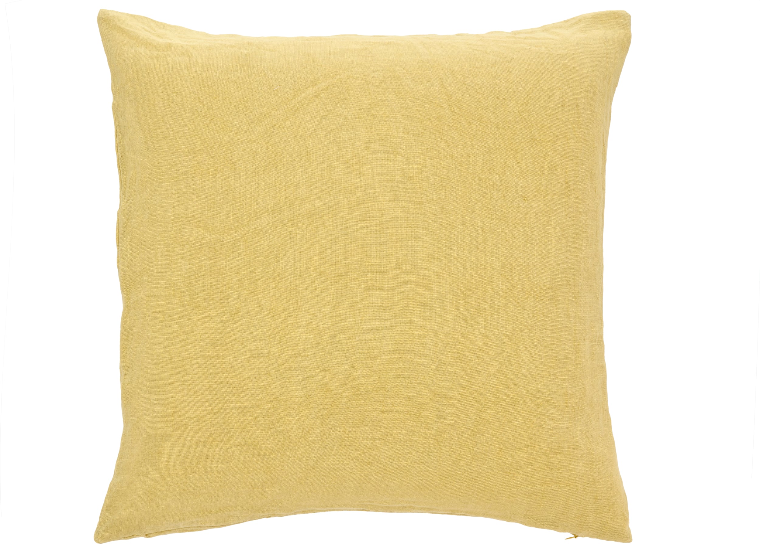 Linen Dekoratives Kissen 50 x 50 cm gelb