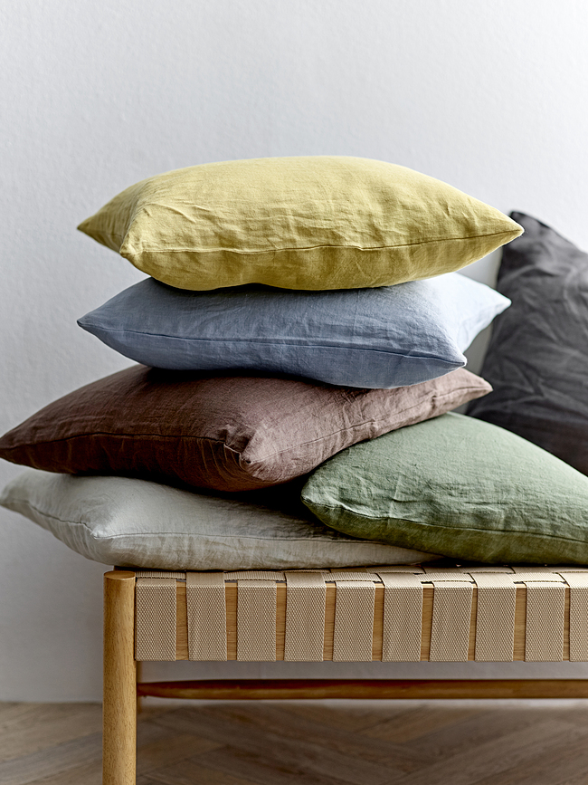 Linen Διακοσμητικό Μαξιλάρι, 50 x 50 εκ., taupe