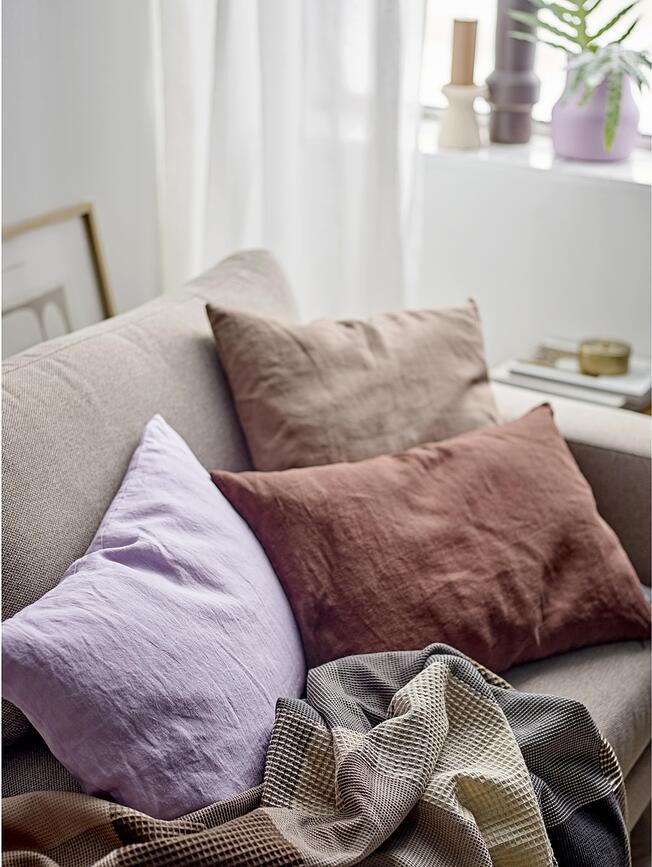 Linen Housse de Coussin 50 x 50 cm, bleu clair