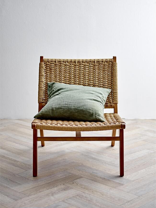 Linen Jastučnica dekorativna svijetloplava 50 x 50 cm