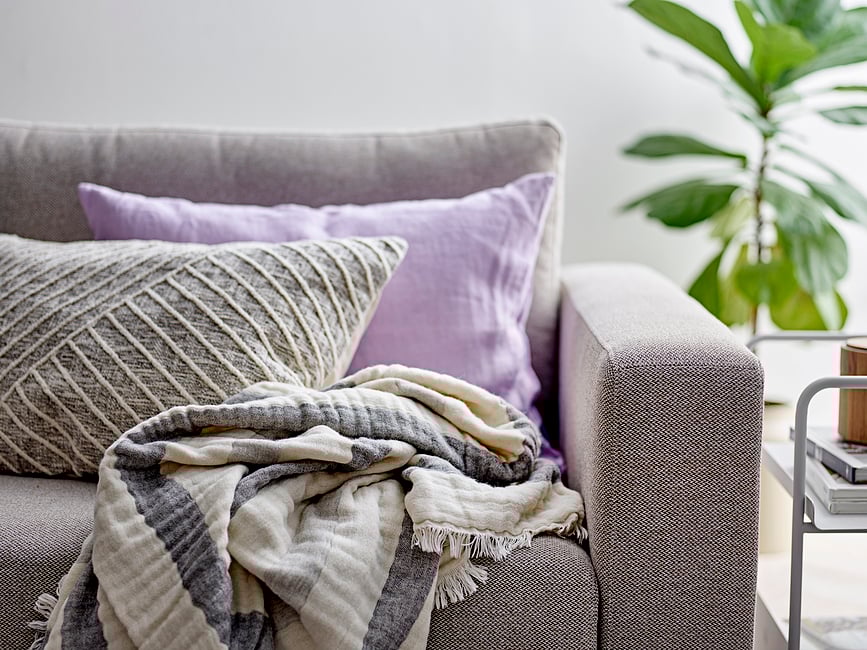 Linen Jastuk dekorativni 40 x 60 cm crni