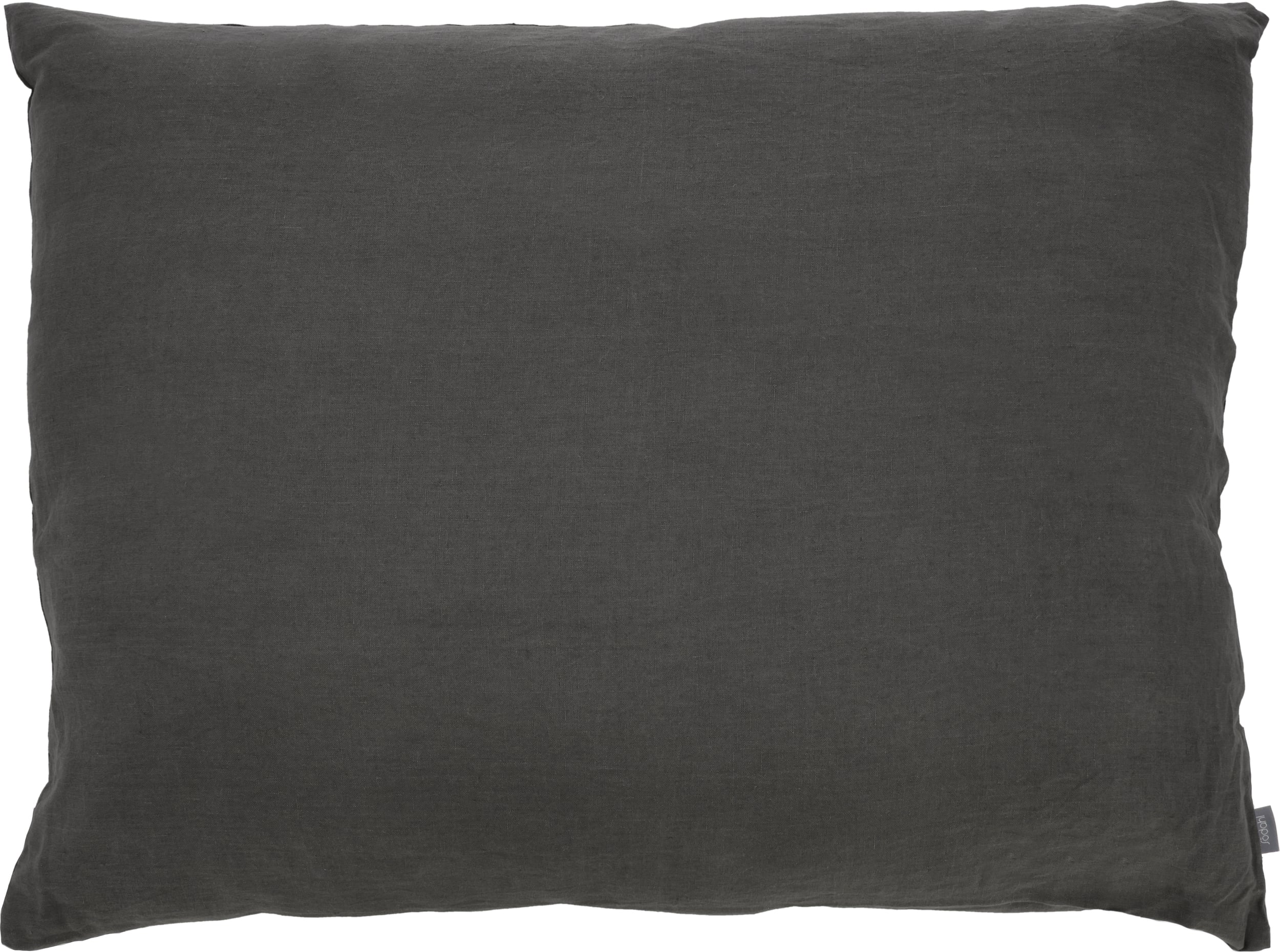 Linen Kissen 60 x 80 cm grau