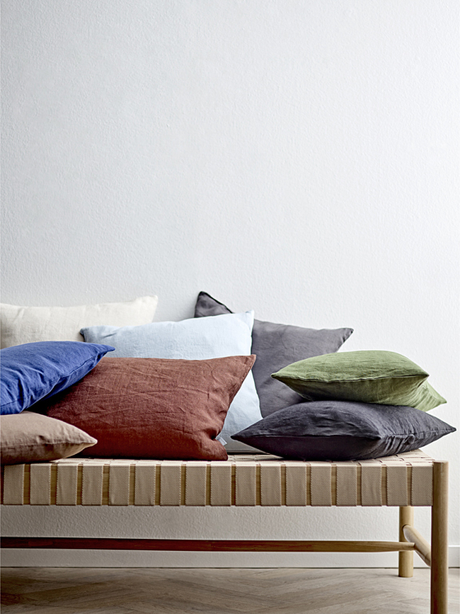 Linen Μαξιλαροθήκη διακοσμητική, 50 x 50 cm, ανοιχτό μπλε