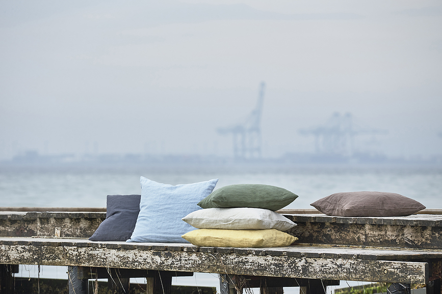 Linen Okrasna Blazina, 50 x 50 cm, taupe