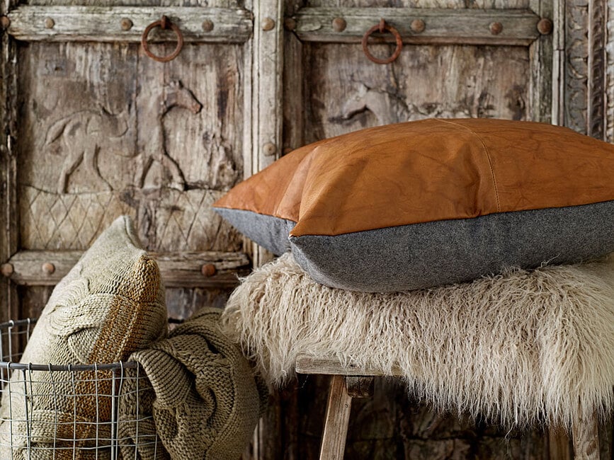 Lodge Jastuk dekorativni 60 x 60 cm crno-smeđi