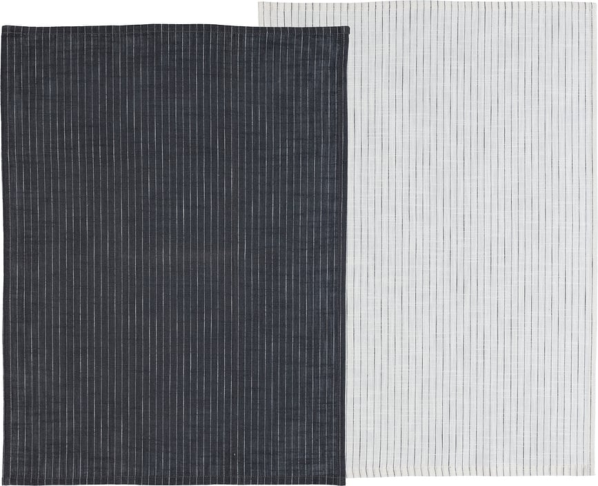Малки кухненски кърпи Line 50 x 70 см сиви и бели 2 бр.