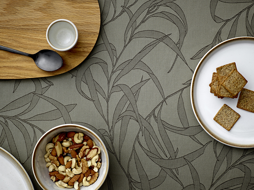 Mantel damasco Breeze, 140 x 270 cm, caqui