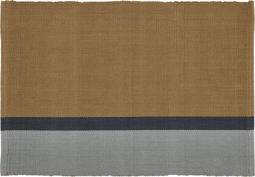 Mantel Individual Impression, 33 x 48 cm, gris y marrón