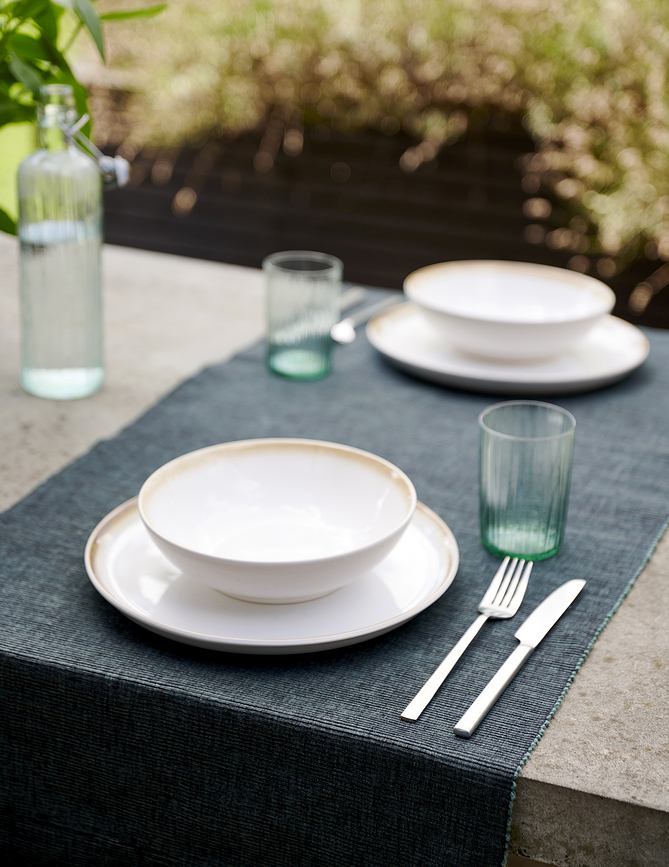 Melange Chemin de Table 48 x 150 cm, vert