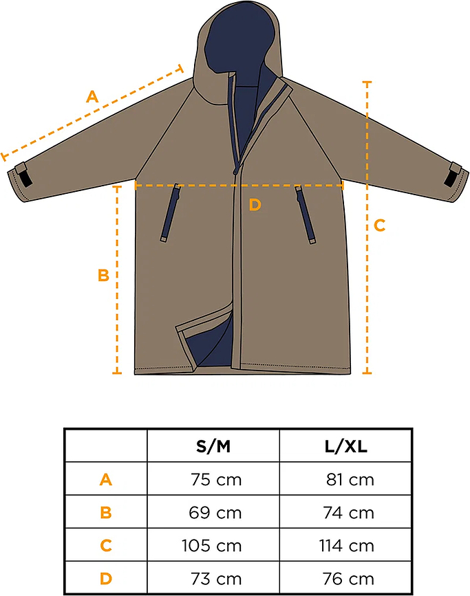 North Parka zum Eisbaden L/XL, hellbraun