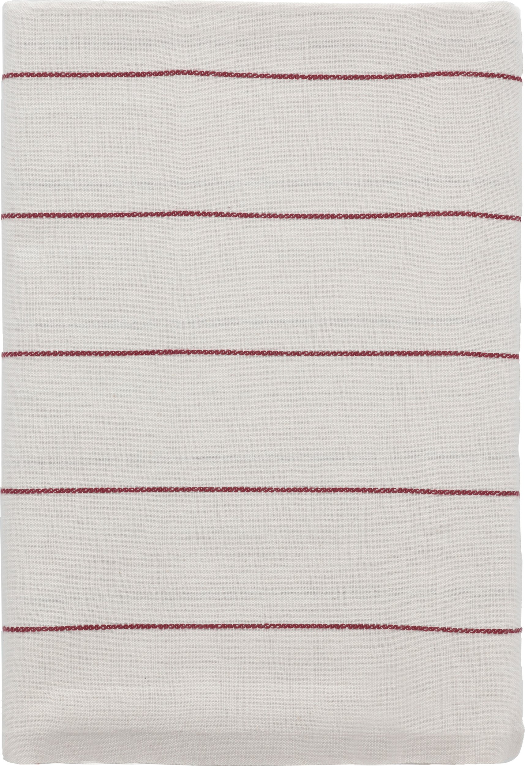 Obrus Line 140 x 220 cm biało-czerwony
