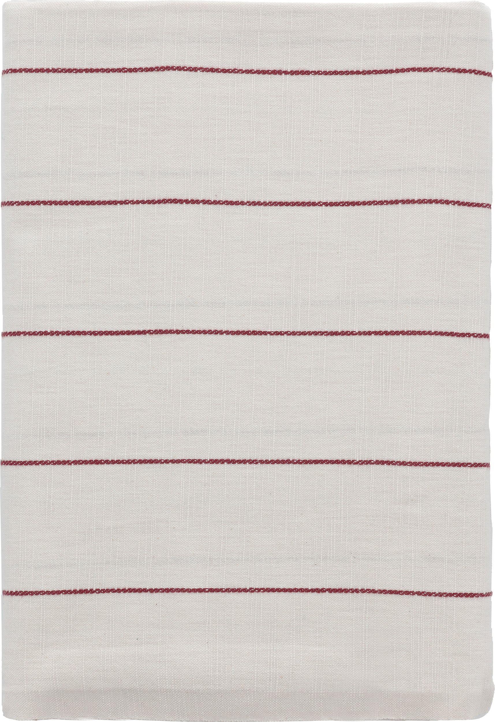 Obrus Line 140 x 320 cm biało-czerwony