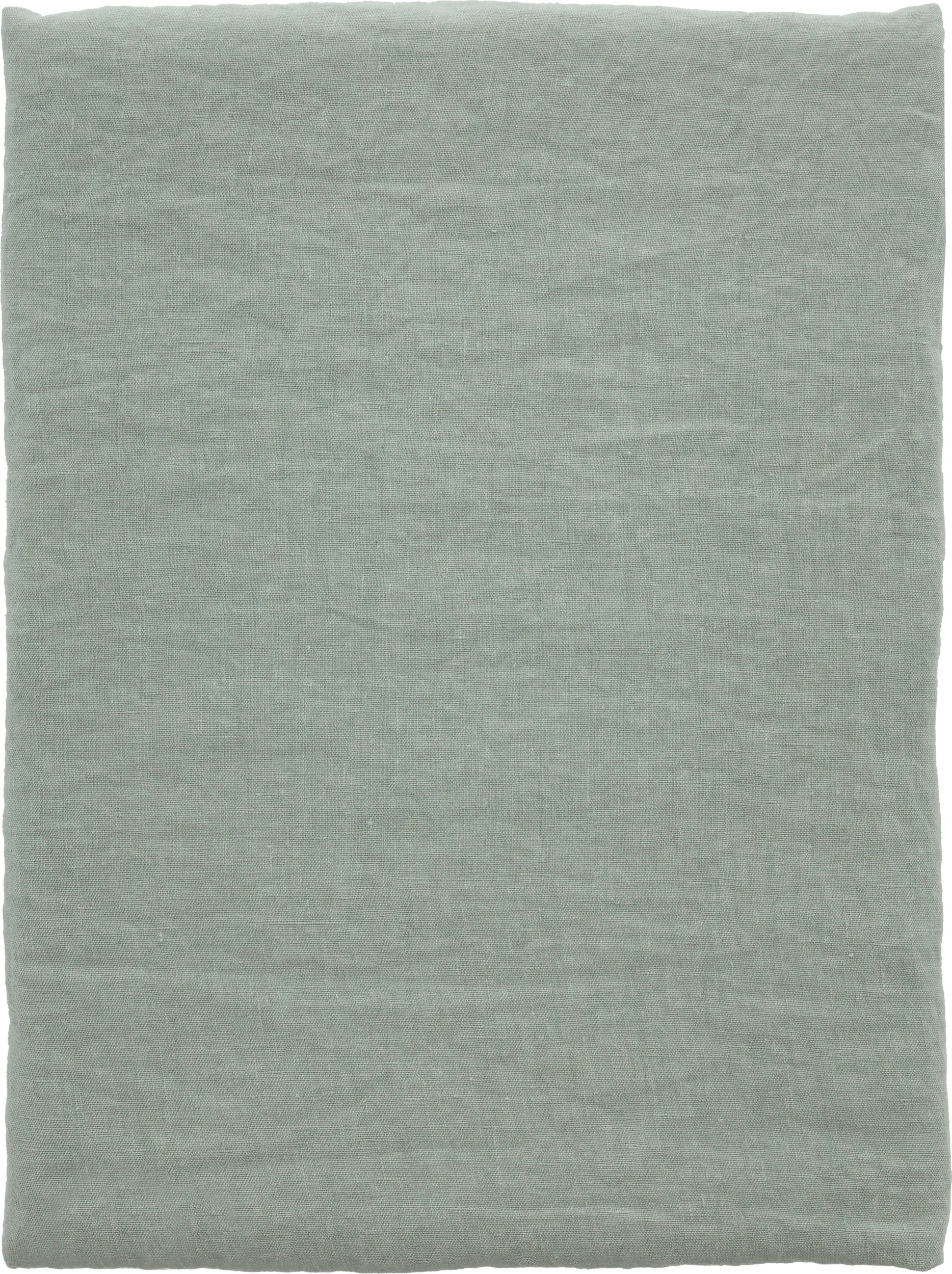 Obrus Pure Linen 140 x 270 cm zieleń szałwiowa