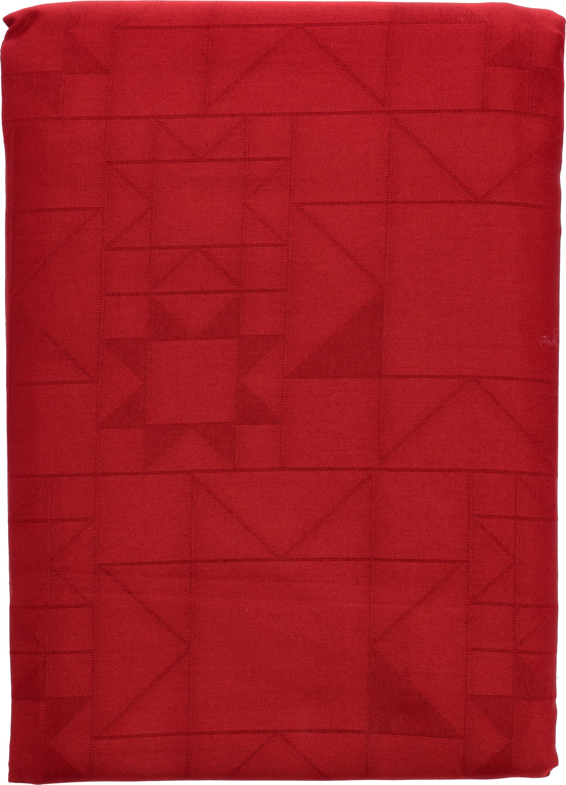 Obrus Star Damask 140 x 320 cm czerwony