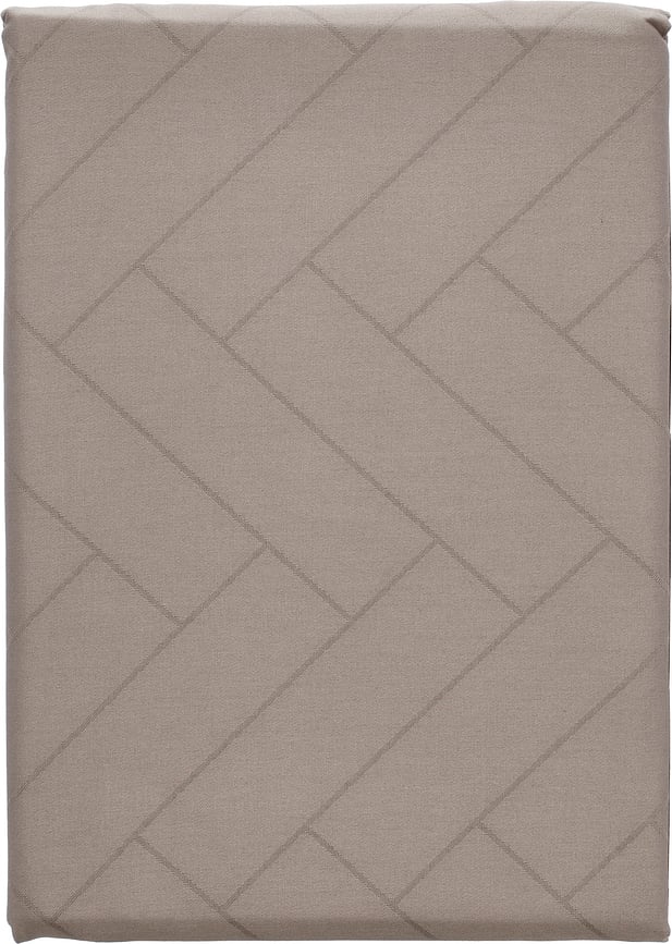 Obrus Tiles Damask 180 cm taupe