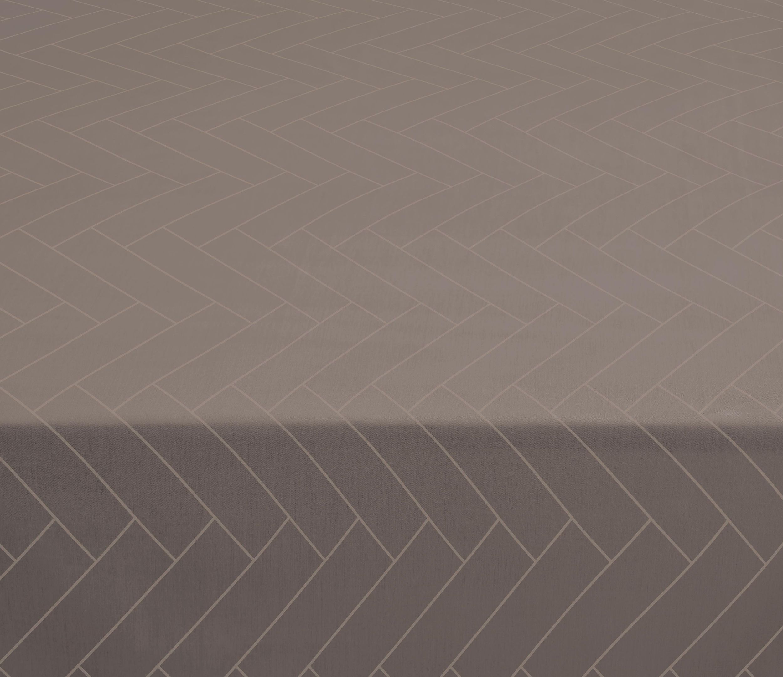 Obrus Tiles Damask okrągły 160 cm taupe