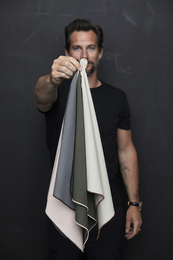 Paño de Cocina Organic, 55 x 80 cm, color crema