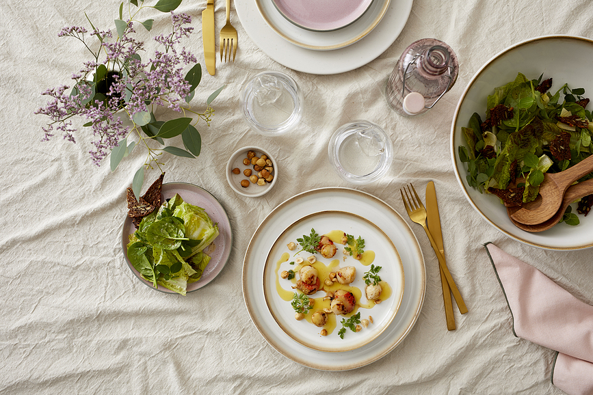 Paño de Cocina Organic, 55 x 80 cm, color crema