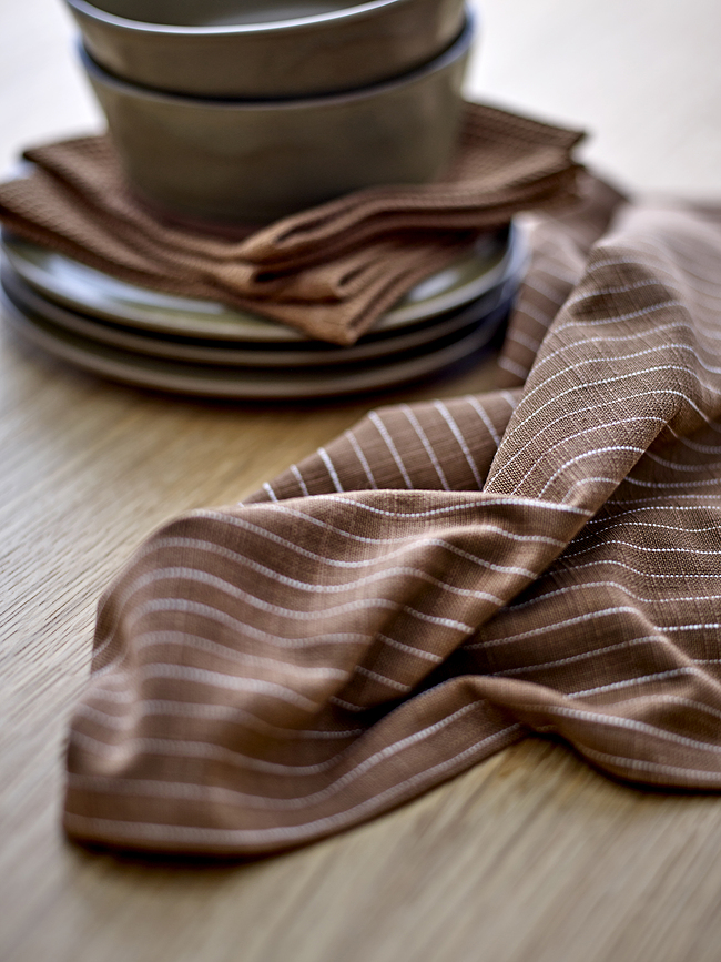 Paños de cocina Line Organic de algodón, 50 x 70 cm, azules, 2 unidades