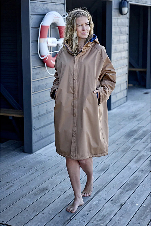 Parka maudynėms šaltame vandenyje North, L/XL, šviesiai ruda