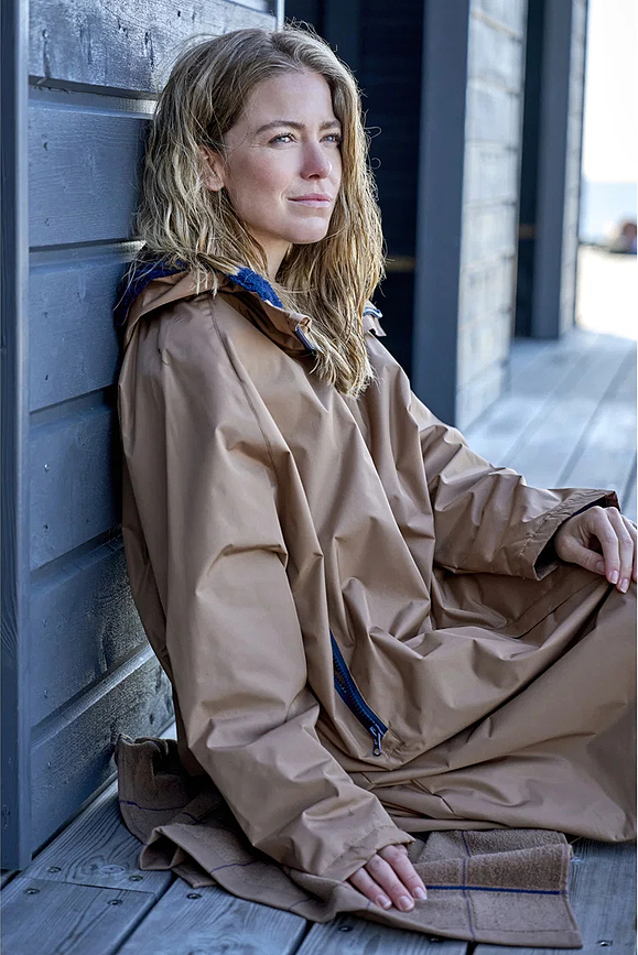 Parka North peldēšanai ziemā, L/XL, gaiši brūna