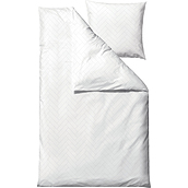 Patalynė Tiles su pagalvės užvalkalu 60 x 63 cm baltos spalvos 140 x 200 cm