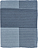 Плед Interlace 130 x 170 см, індиго