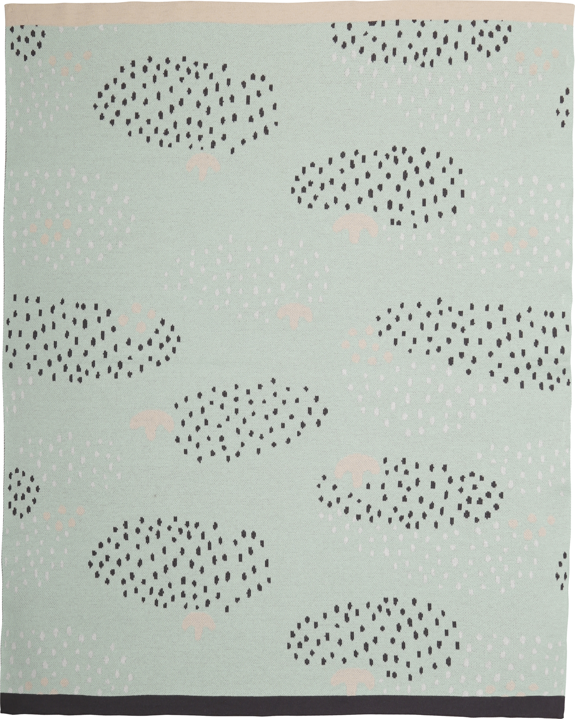Pled Raindrops 80 x 100 cm pastelowy