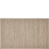Plissé Badezimmer-Teppich 50x80 cm beige