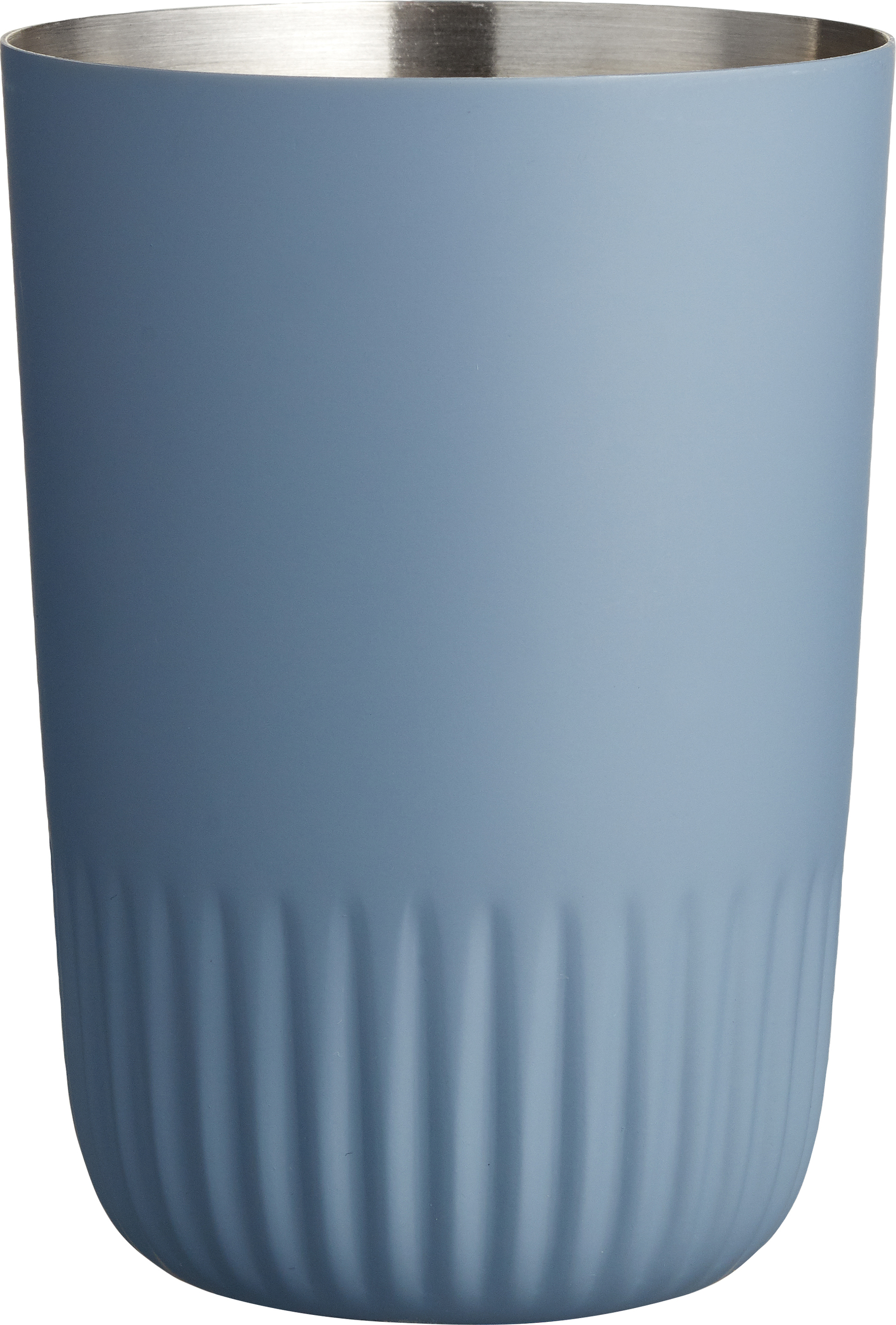 Plissé Zahnbürstenbecher blau