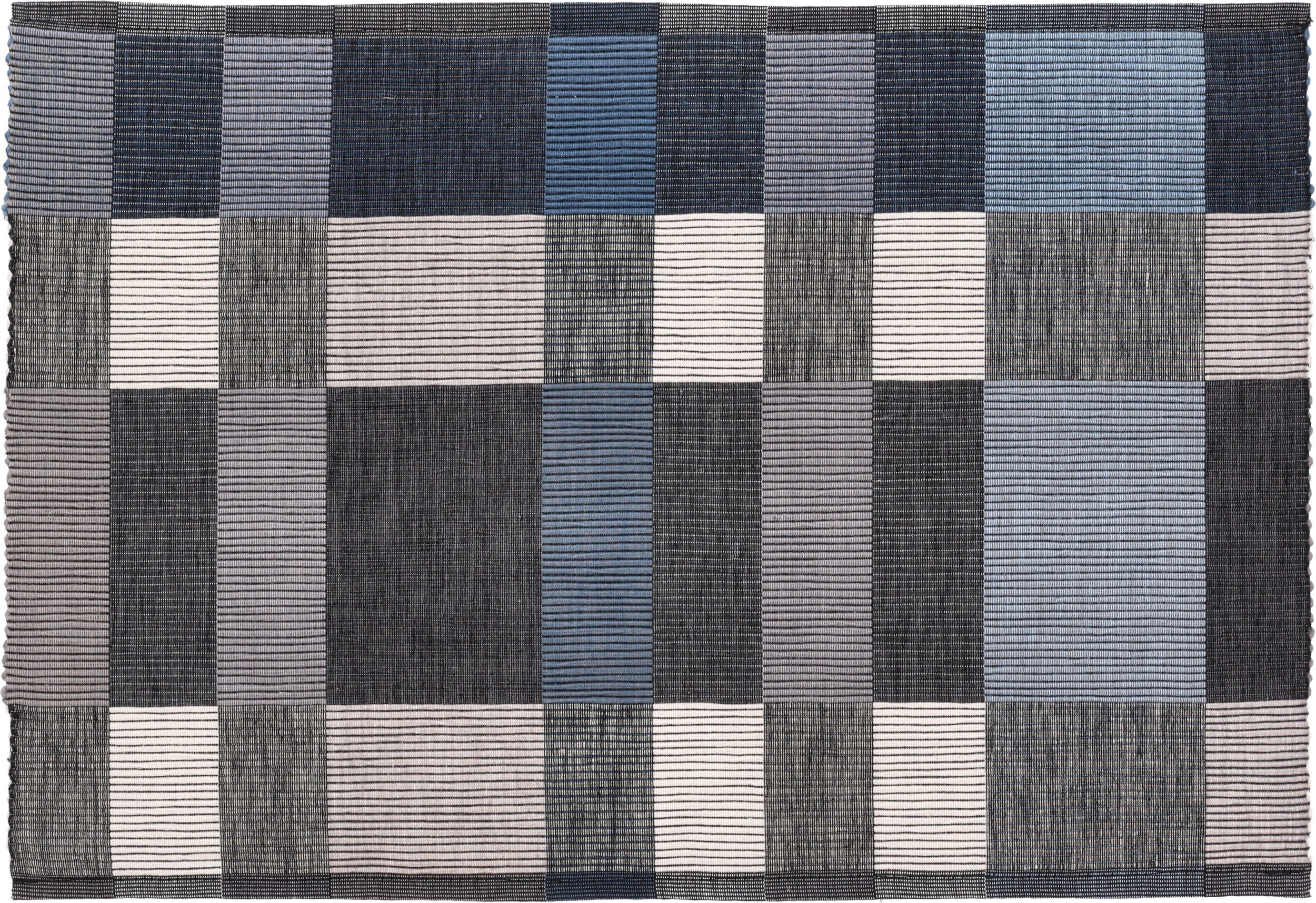 Podkładka pod talerz Block 33 x 48 cm szaro-niebieska