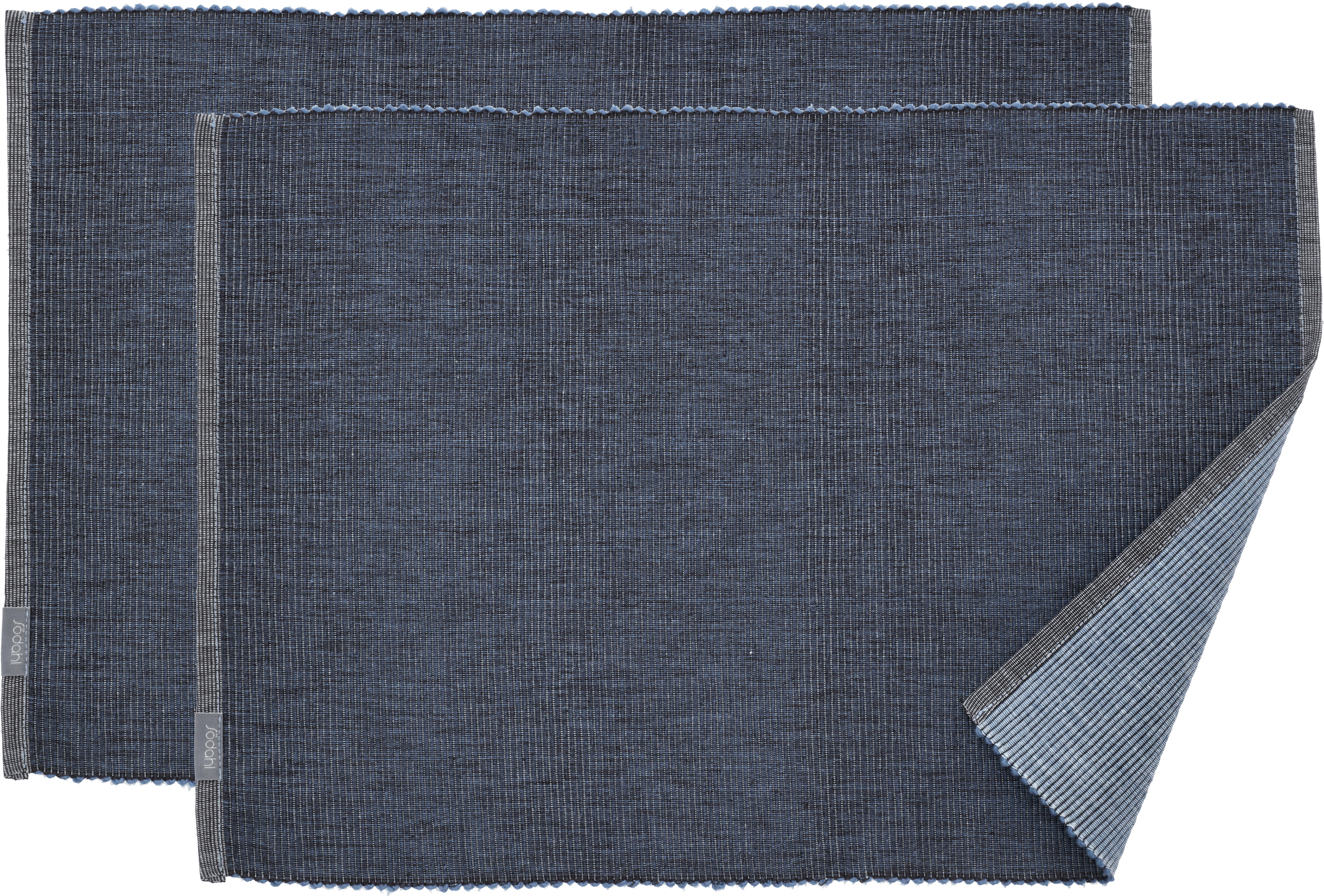 Podkładki pod talerze Melange 33 x 48 cm niebieskie 2 szt.